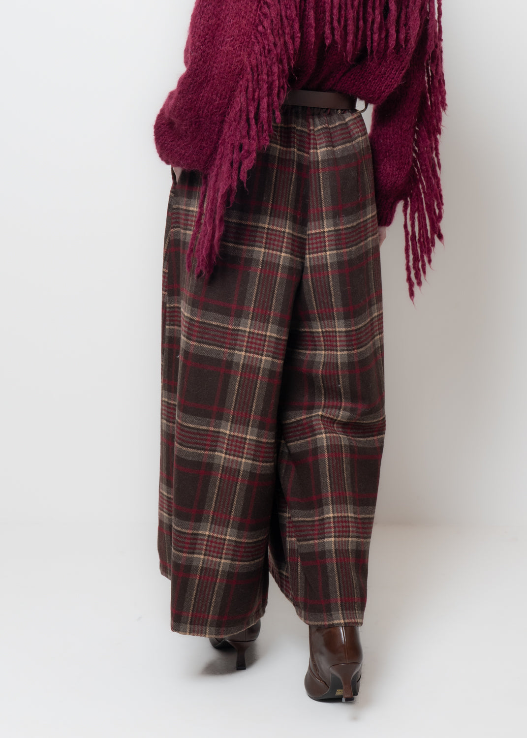 Pantaloni a quadri in flanella