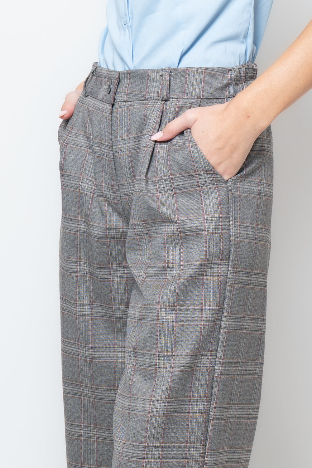 Pantalone palazzo a quadri