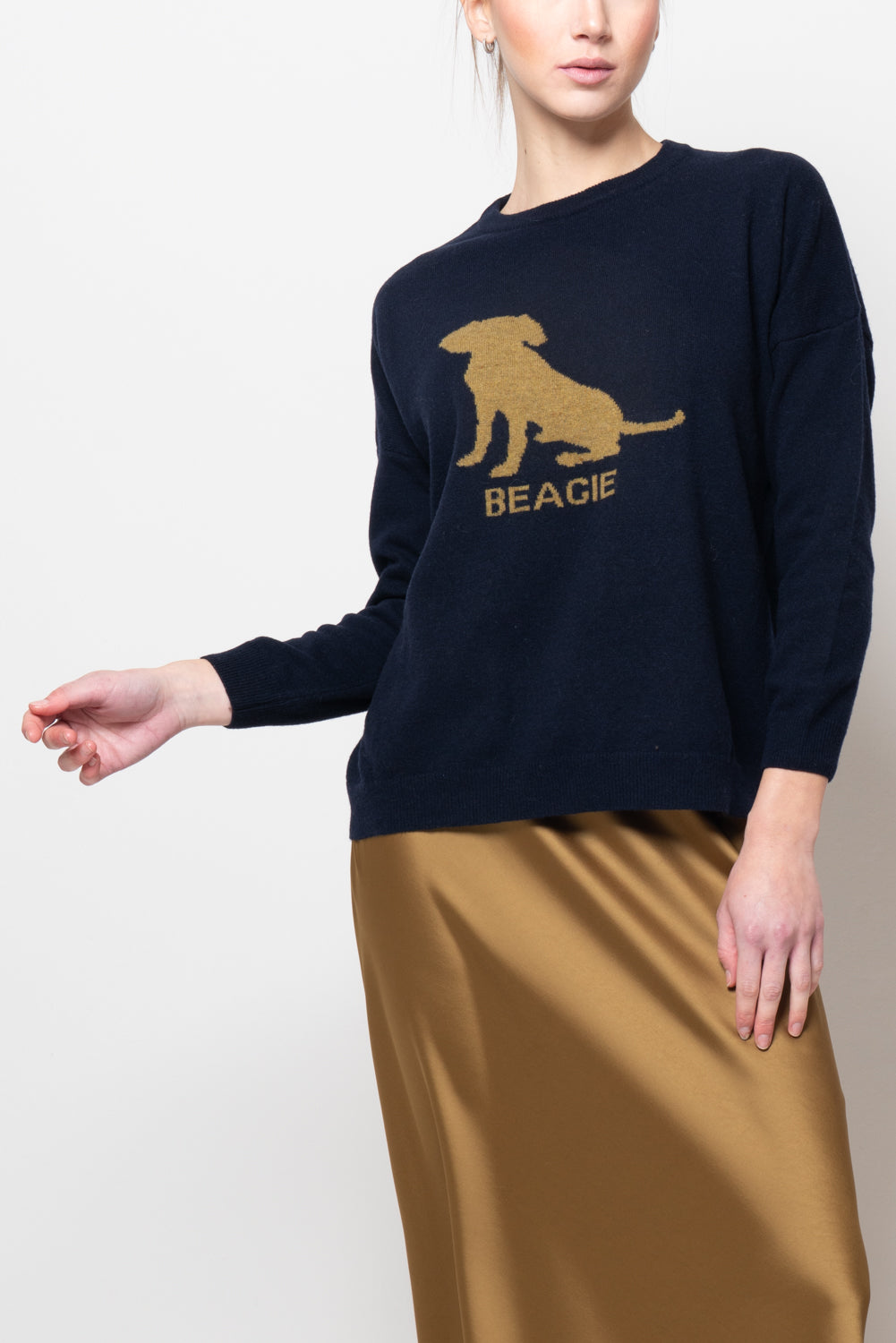 Maglia con disegno piazzato