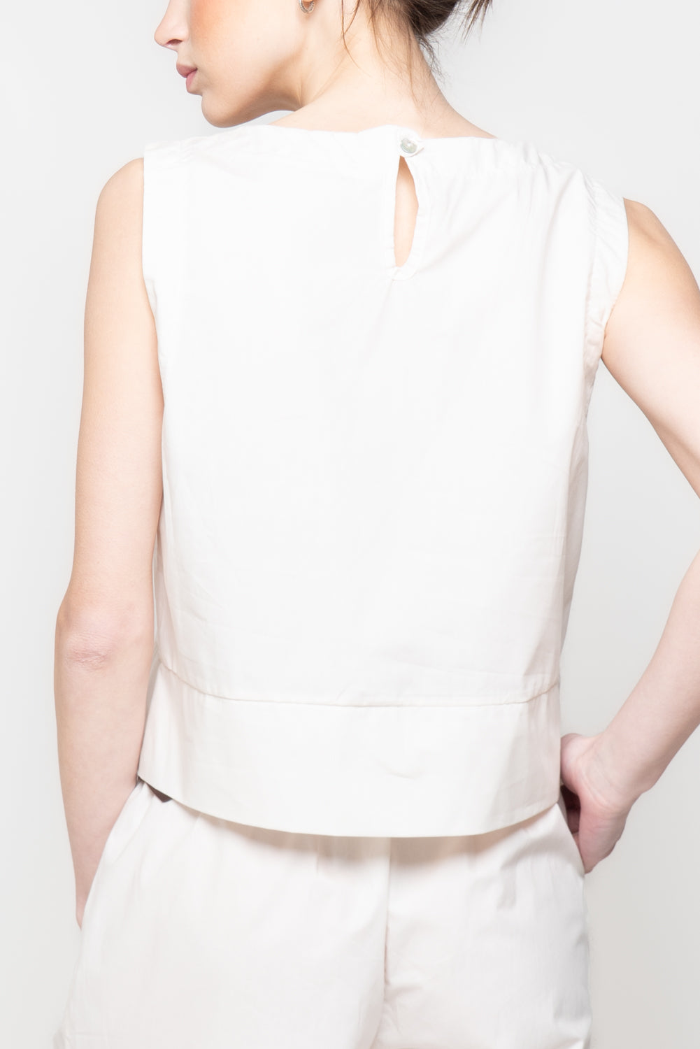 Top in cotone a scatola