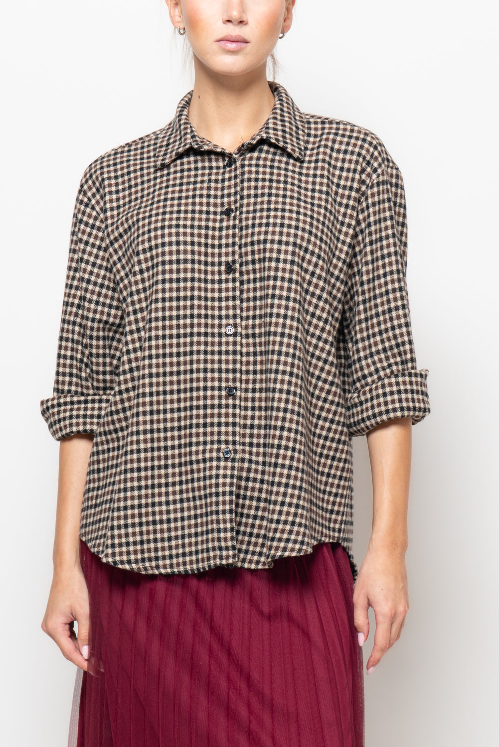 Camicia a quadri in flanella