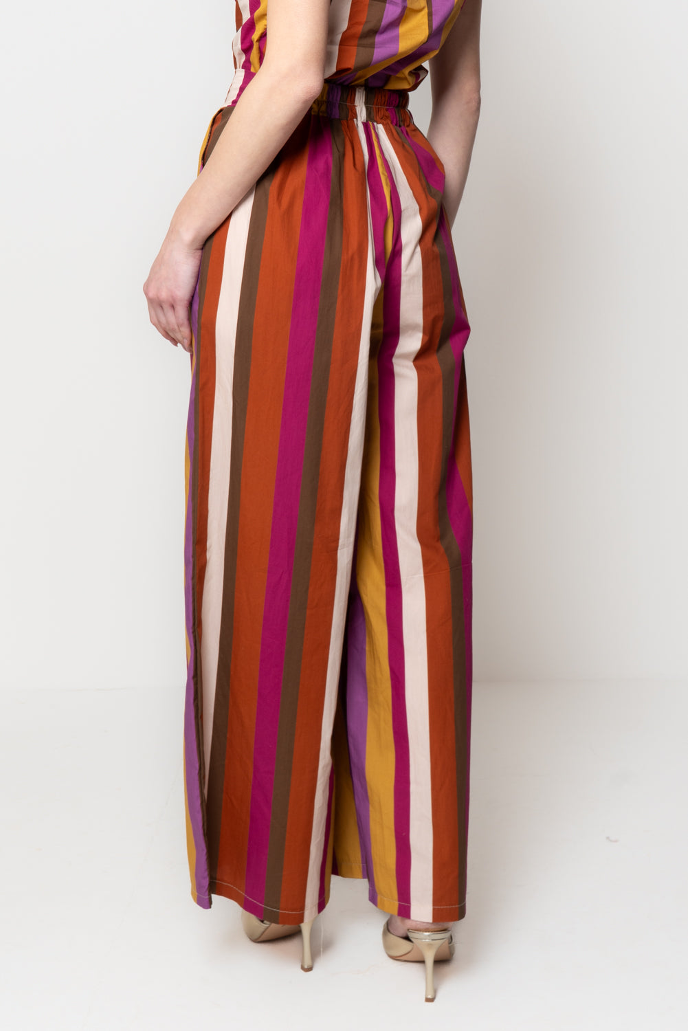 Pantalone a Righe Multicolor