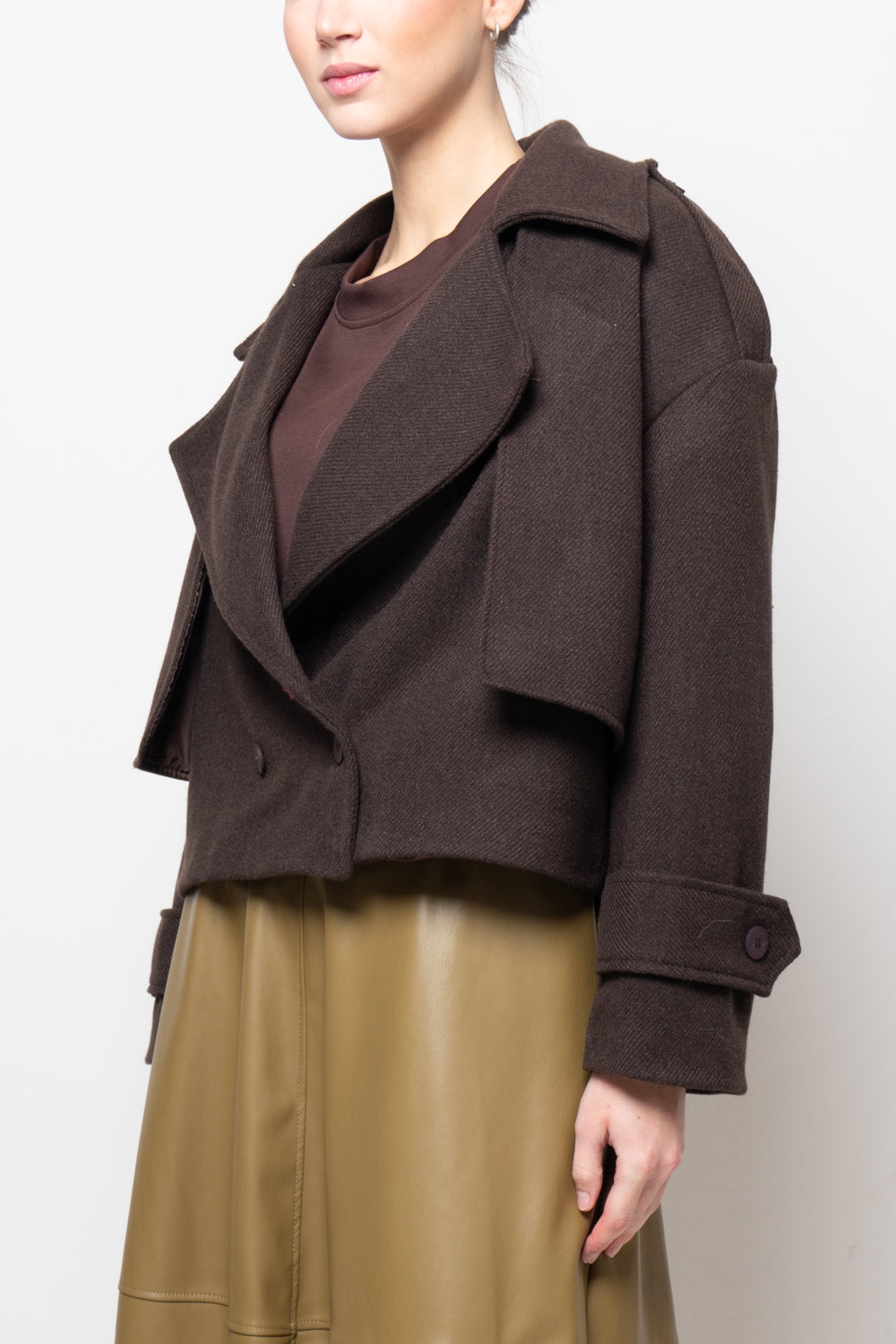 Giubbotto doppiopetto crop