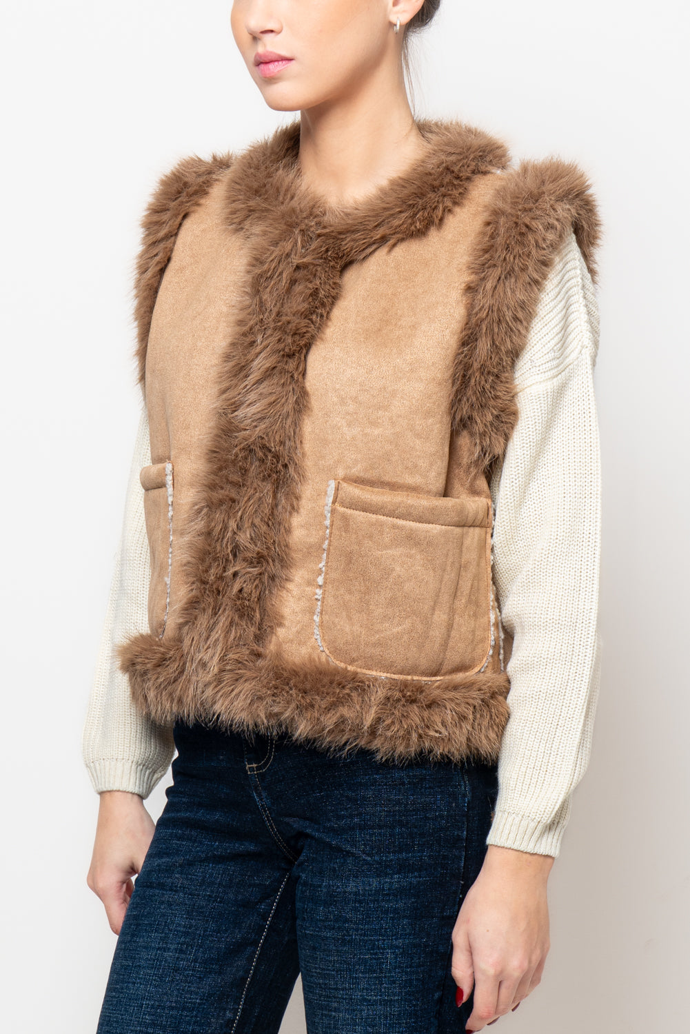 Gilet in ecomontone