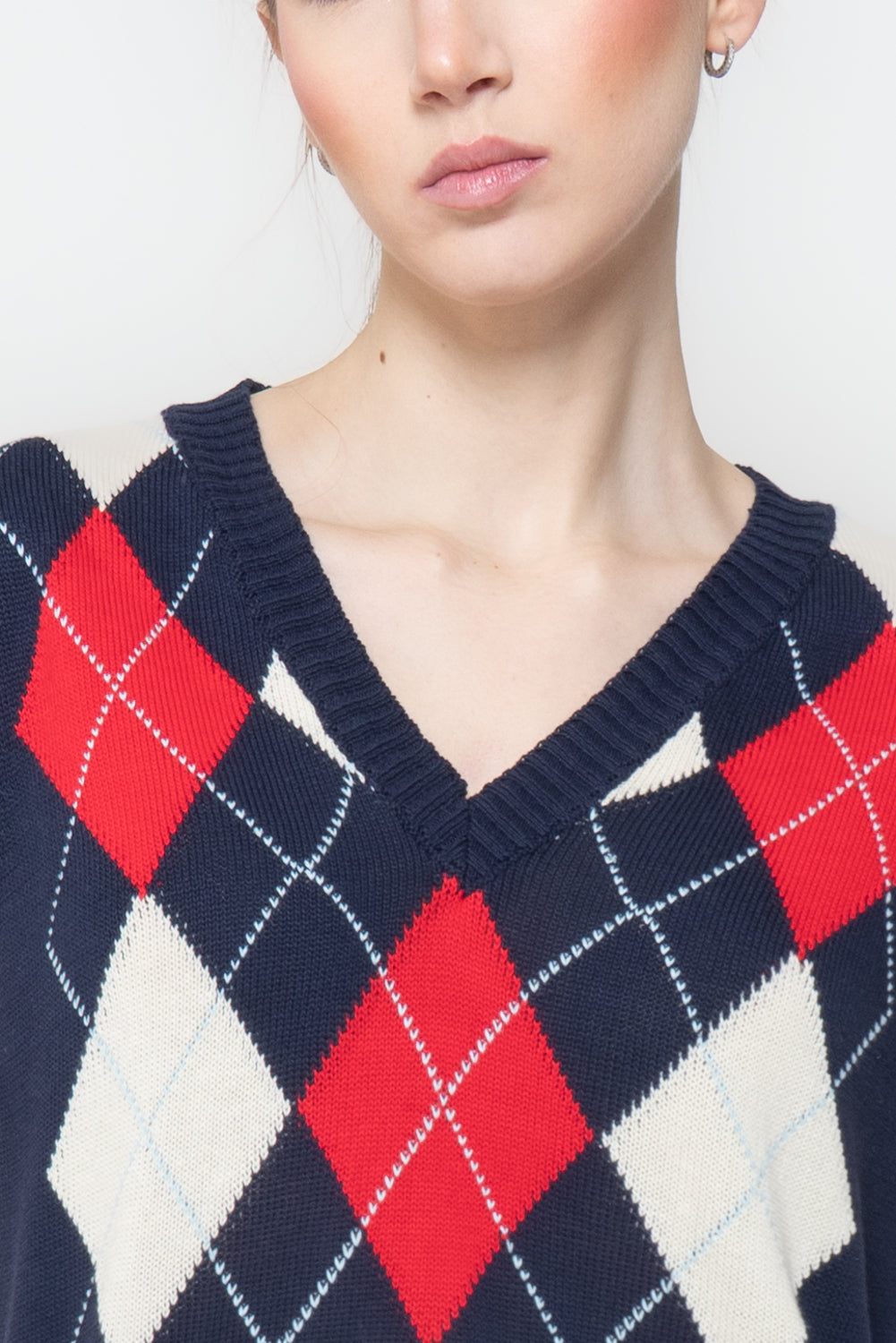 Gilet in Maglia a Rombi