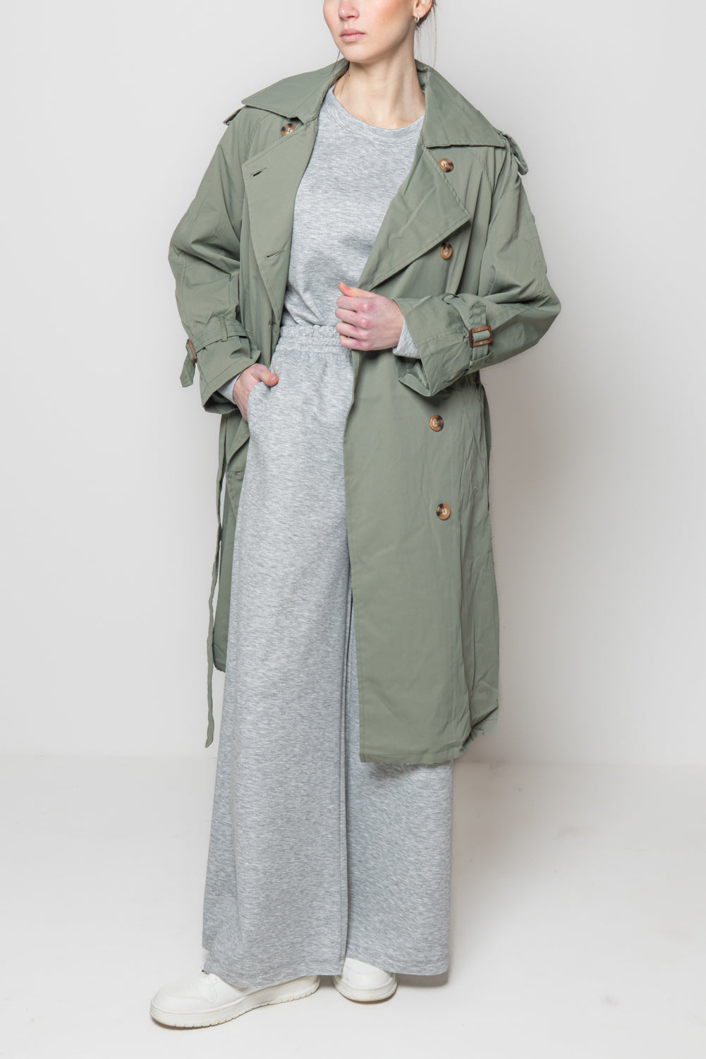 Trench con cintura