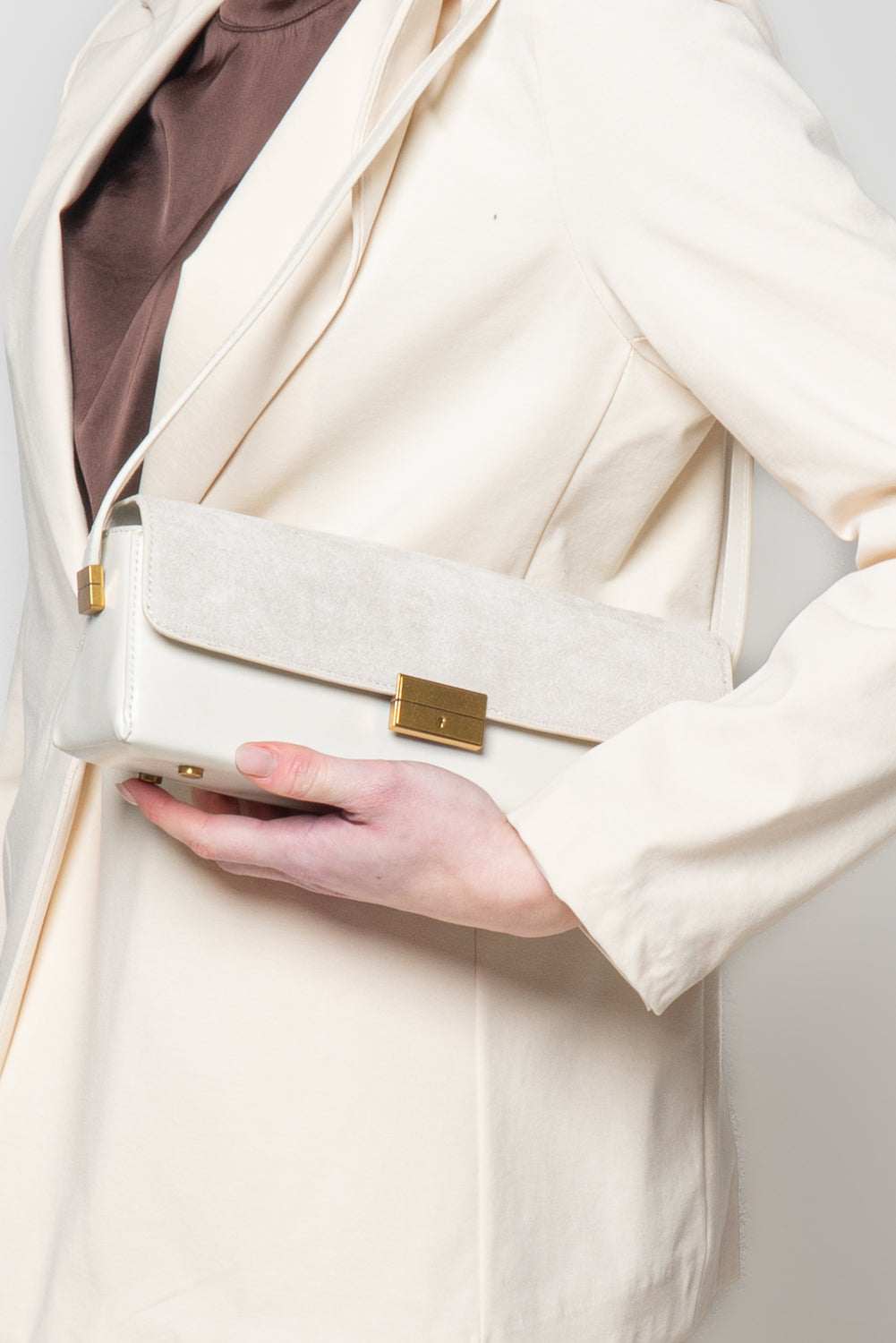 Pochette doppio tessuto