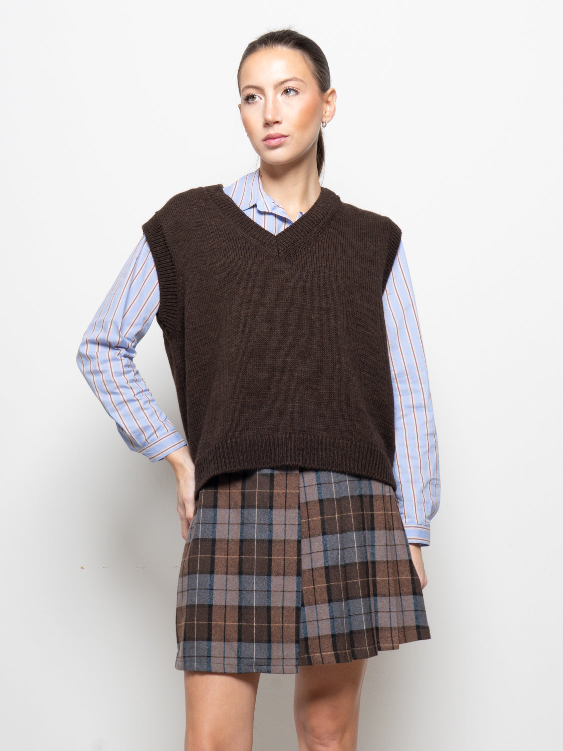 Gilet con scollo a V