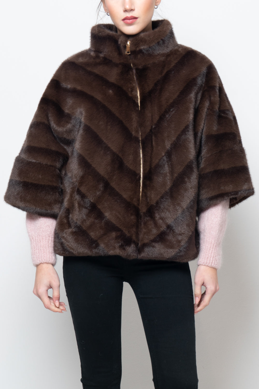 Pelliccia manica 3/4