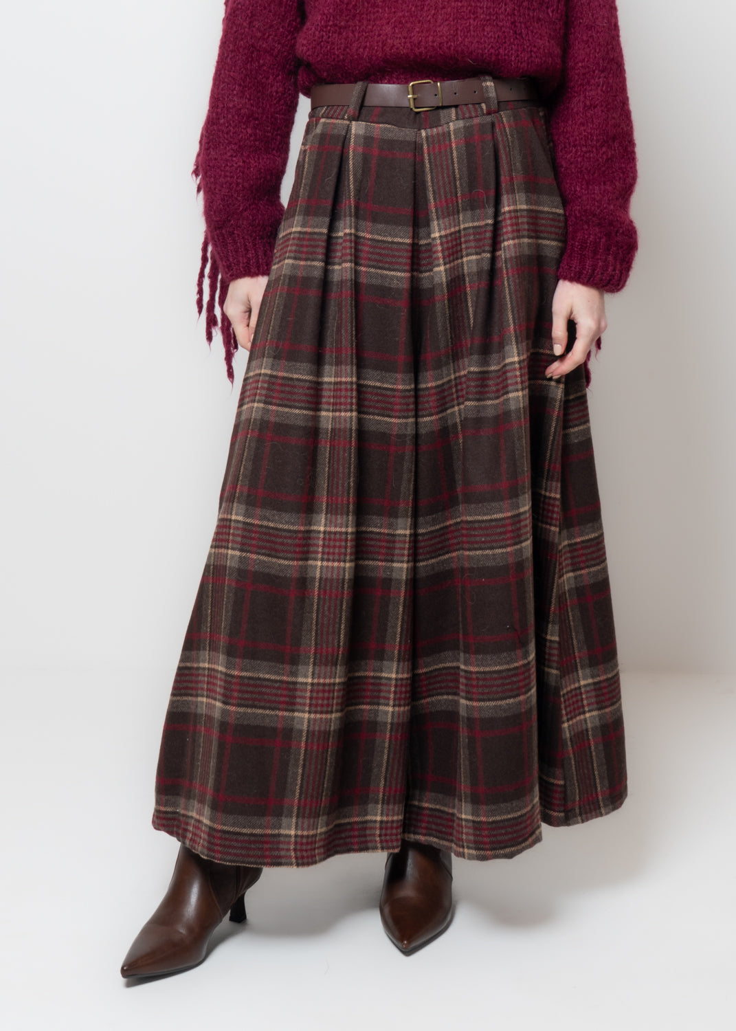 Pantaloni a quadri in flanella