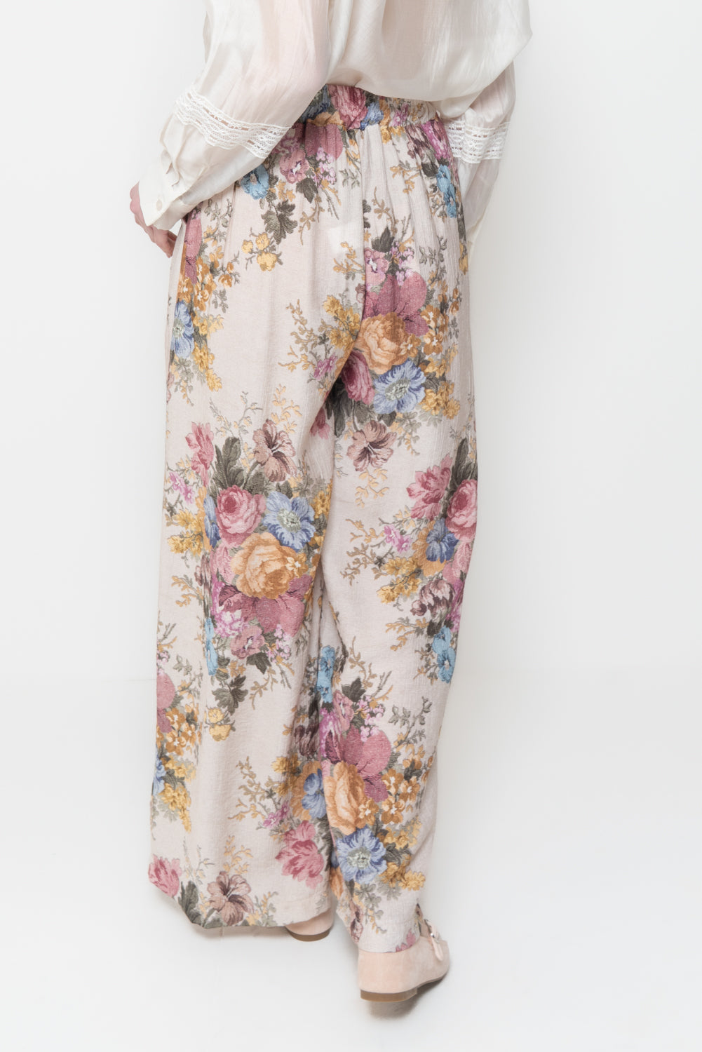 Pantalone a palazzo in fantasia