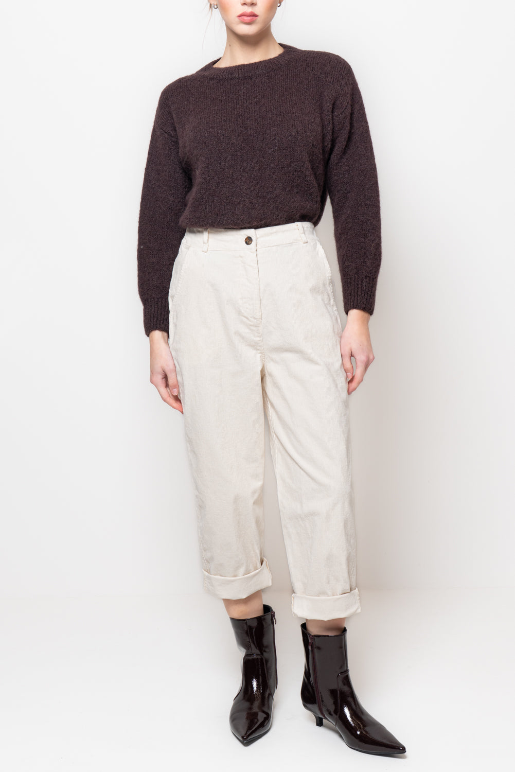 Pantaloni baggy in velluto