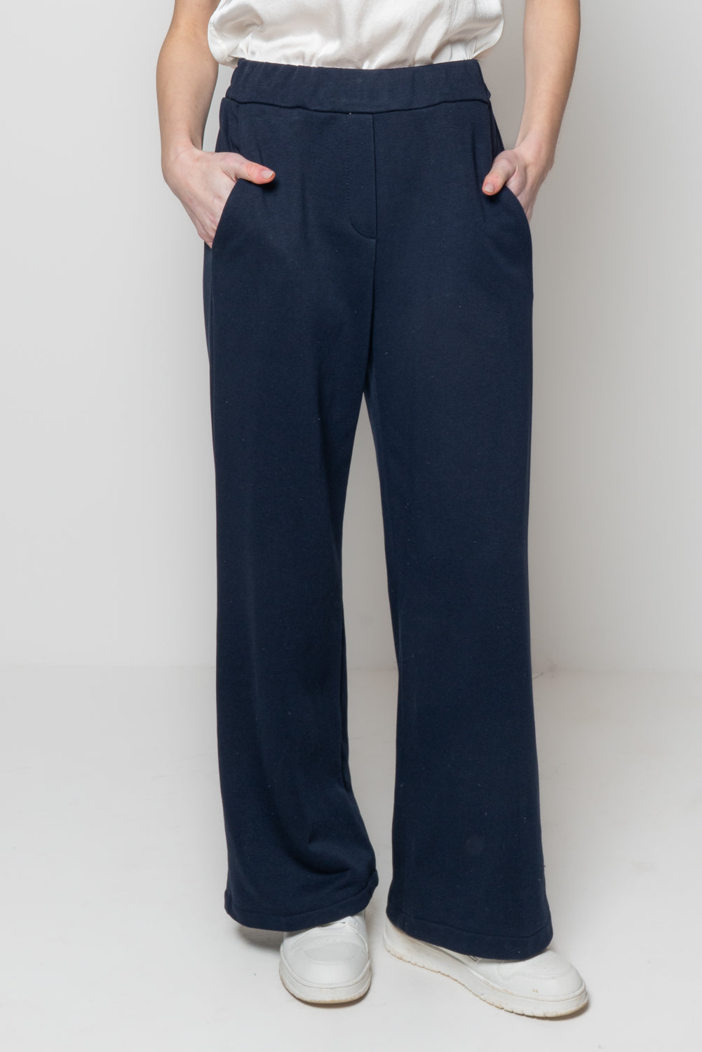 Pantaloni palazzo in felpa