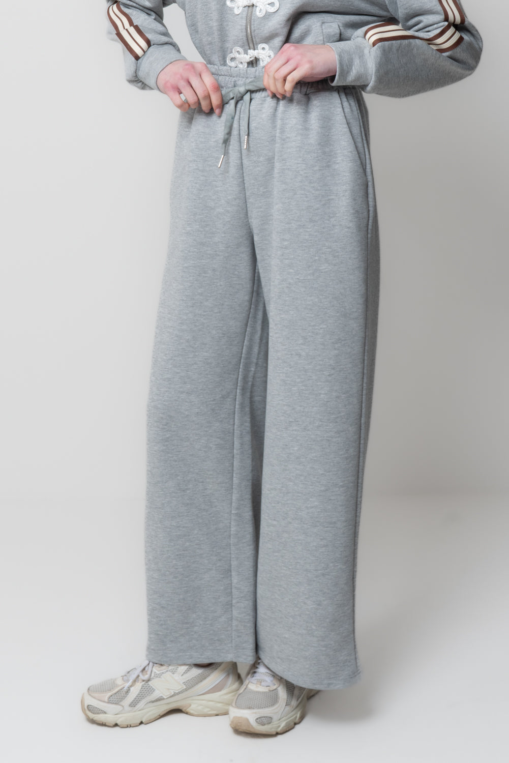 Pantaloni a palazzo in felpa