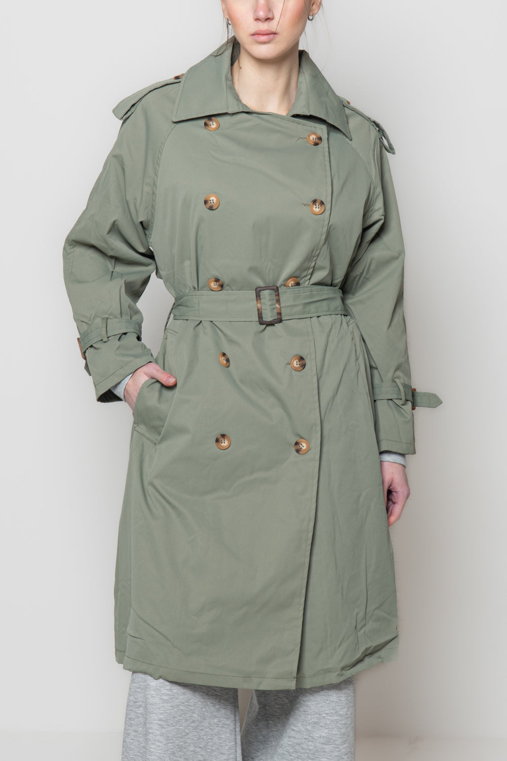 Trench con cintura