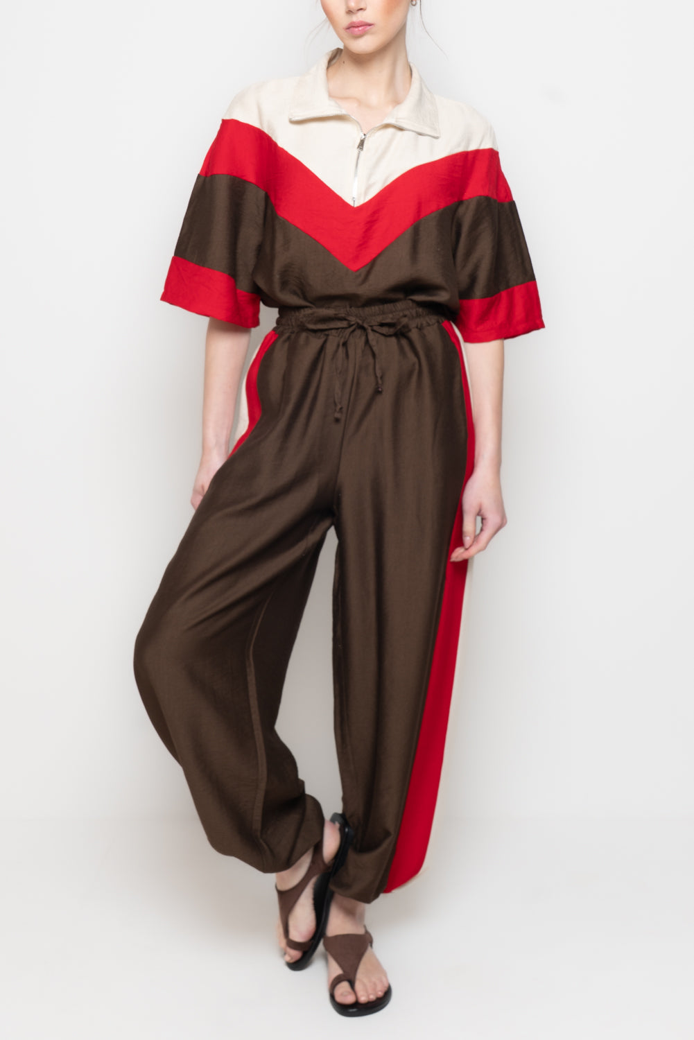 Pantalone Color Block
