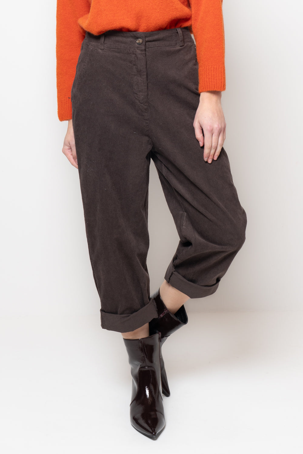 Pantaloni baggy in velluto