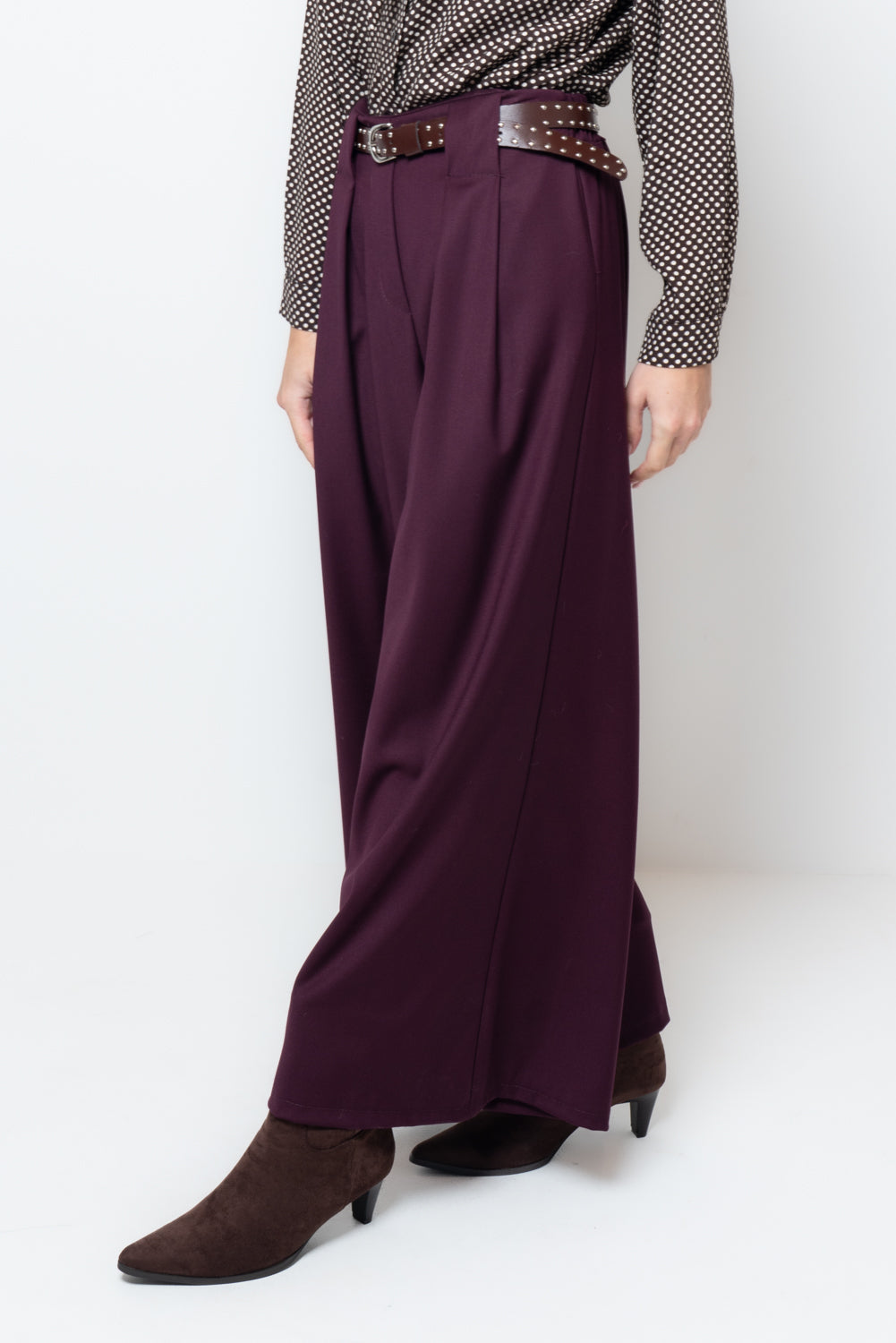 Pantalone palazzo con cannoni