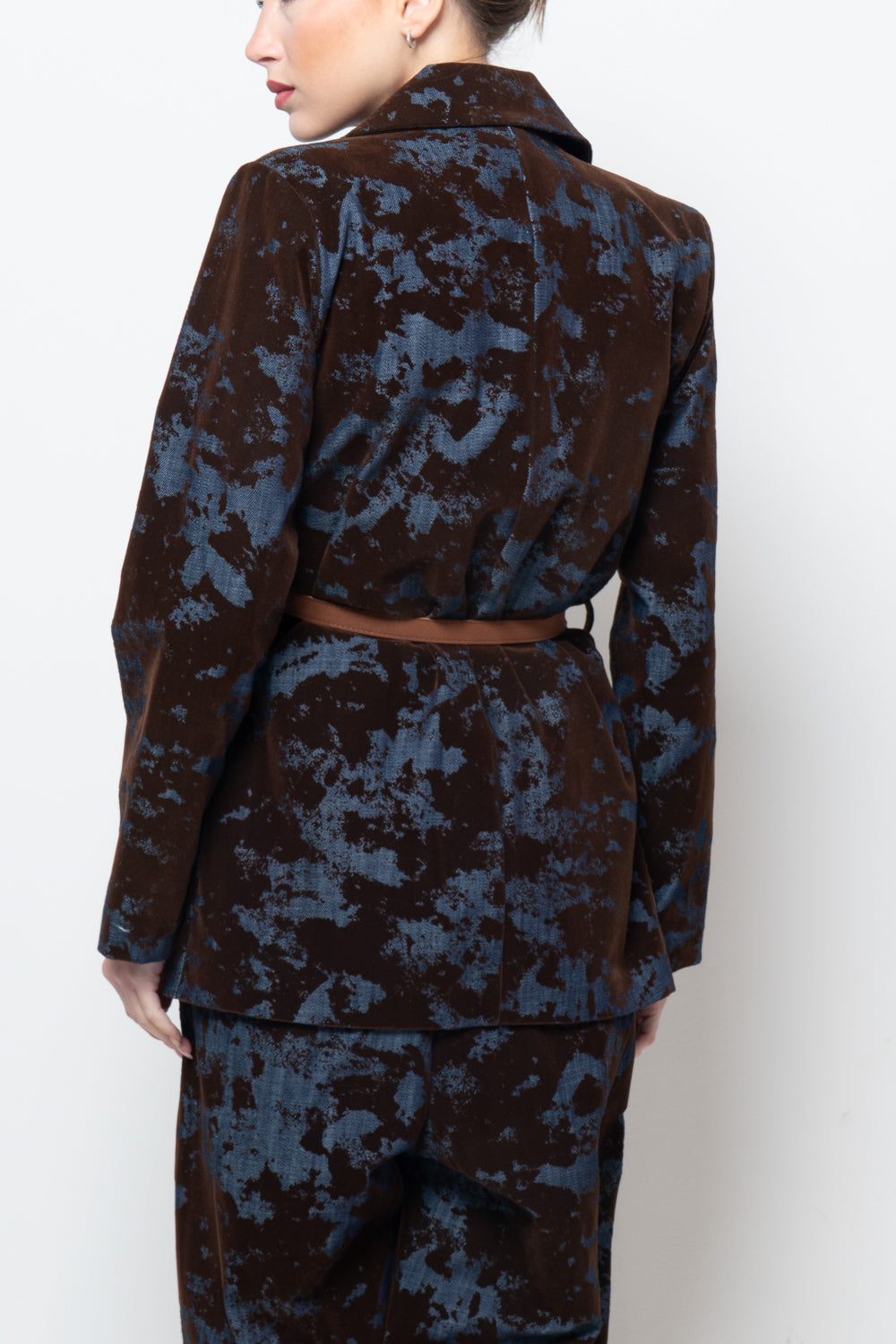 Giacca in tessuto floccato