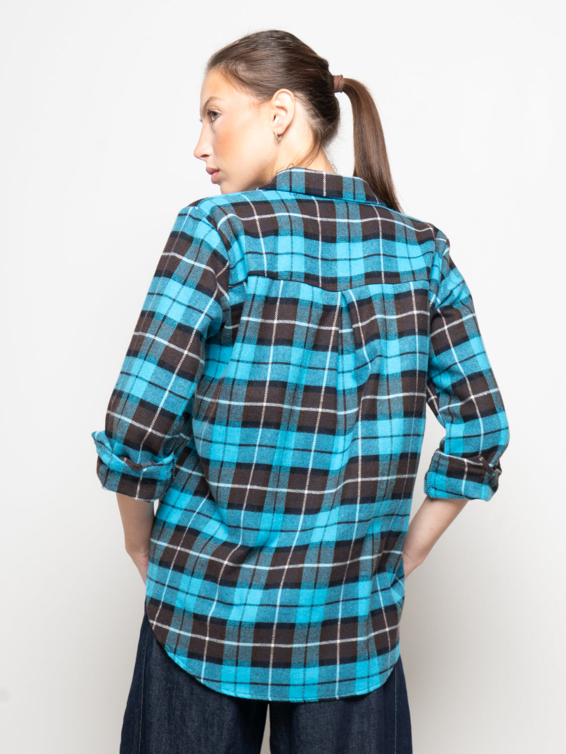 Camicia a quadri flanellata