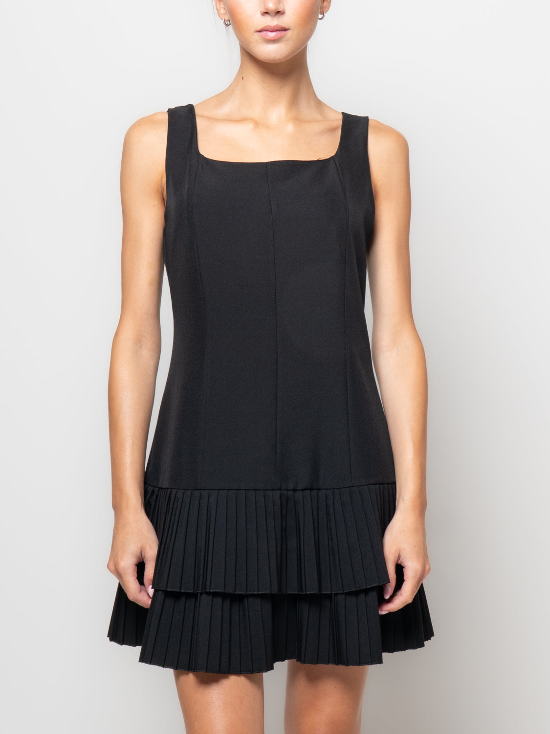 Tubino con balza plissè