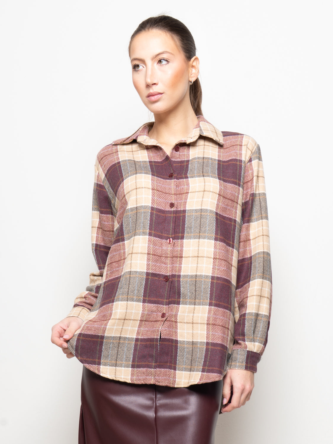 Camicia a quadri flanellata