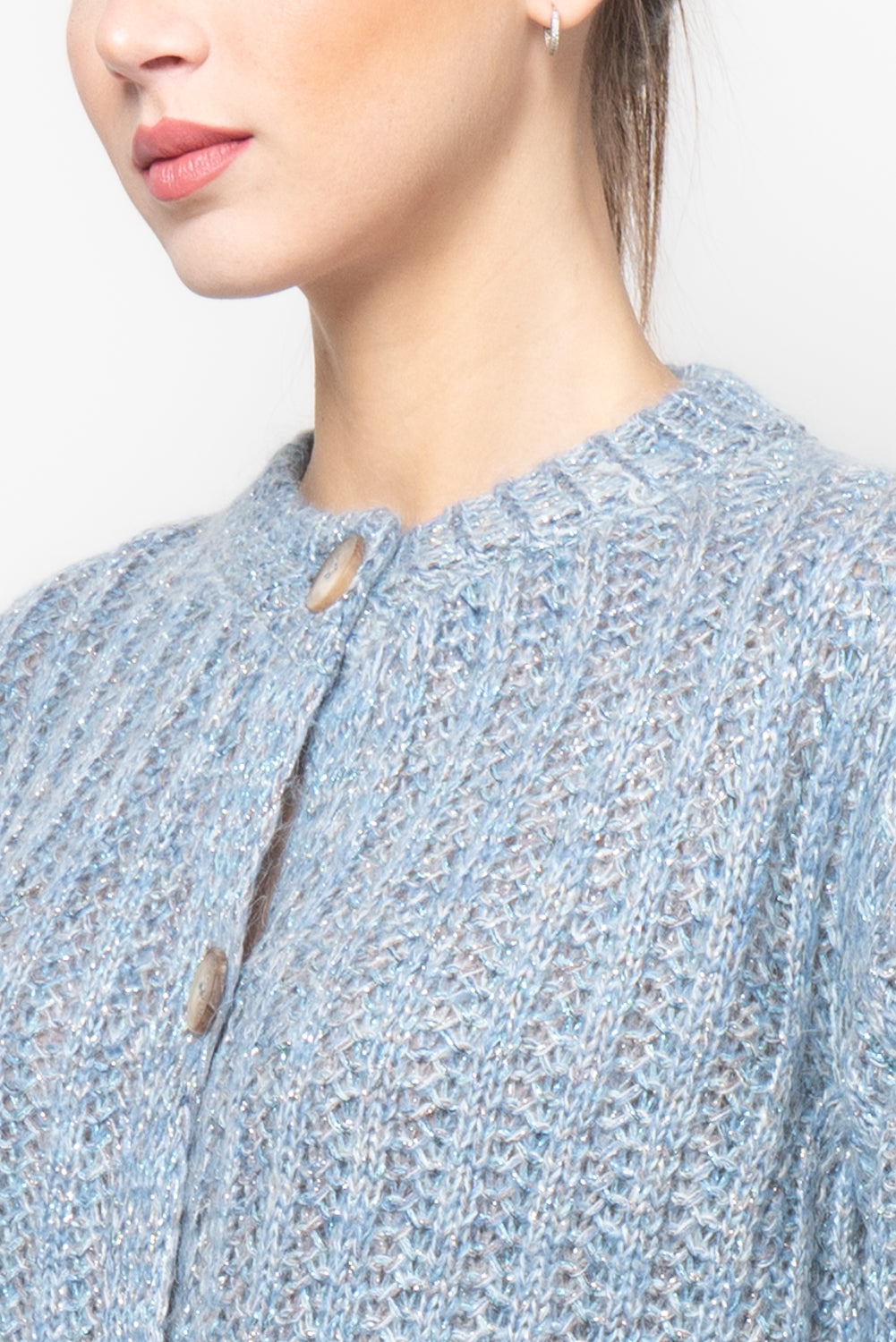 Cardigan misto mohair melange