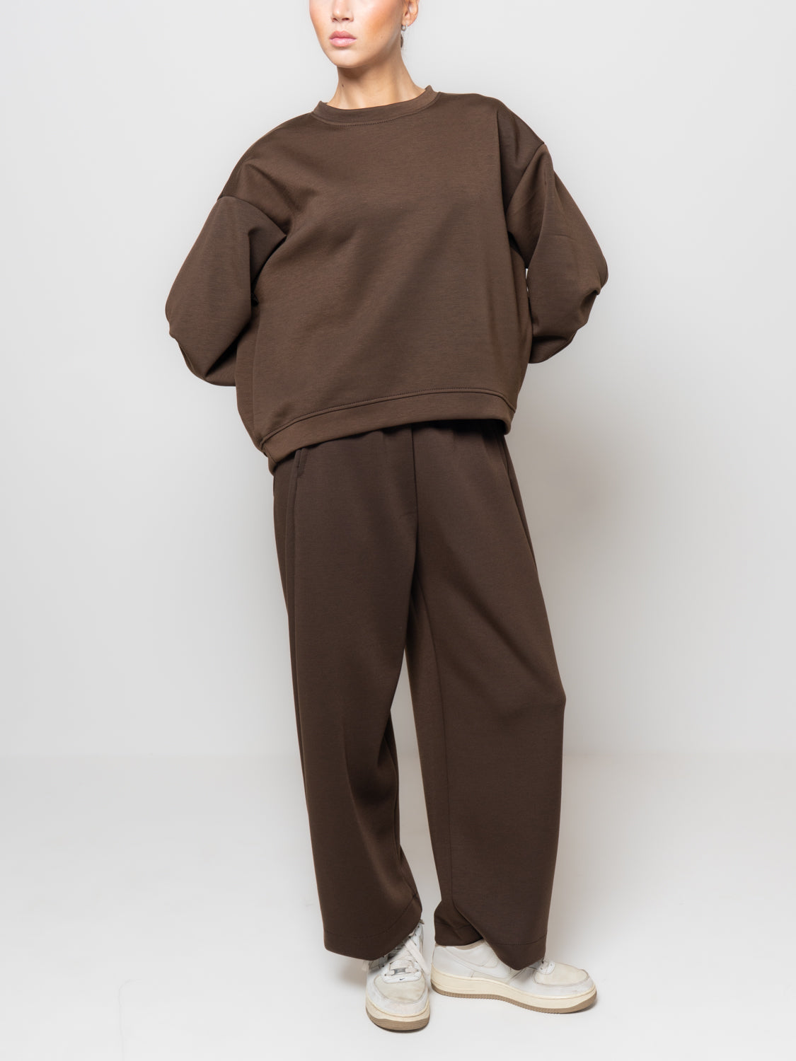 Felpa in neoprene con manica rappresa