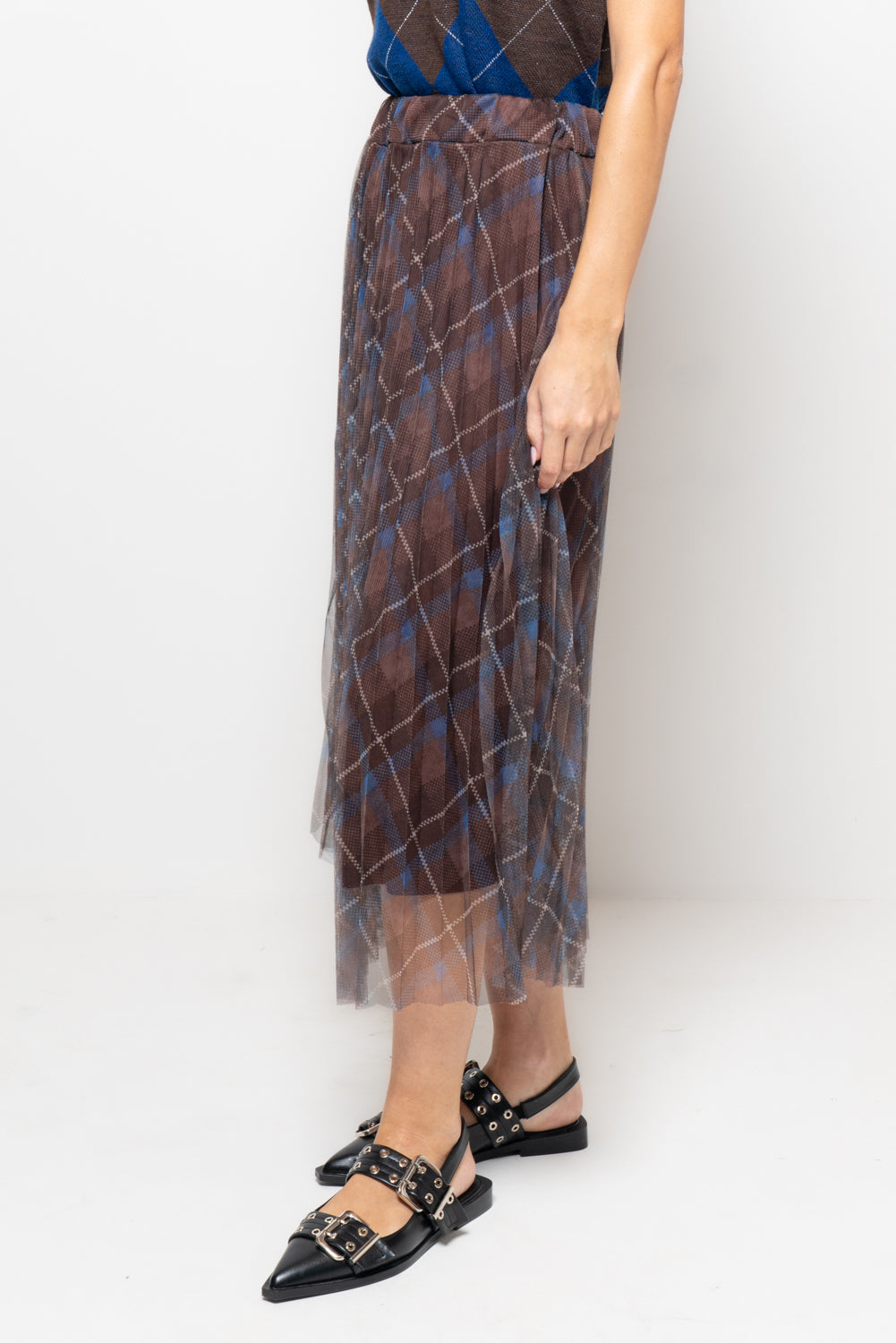 Gonna in tulle stampato