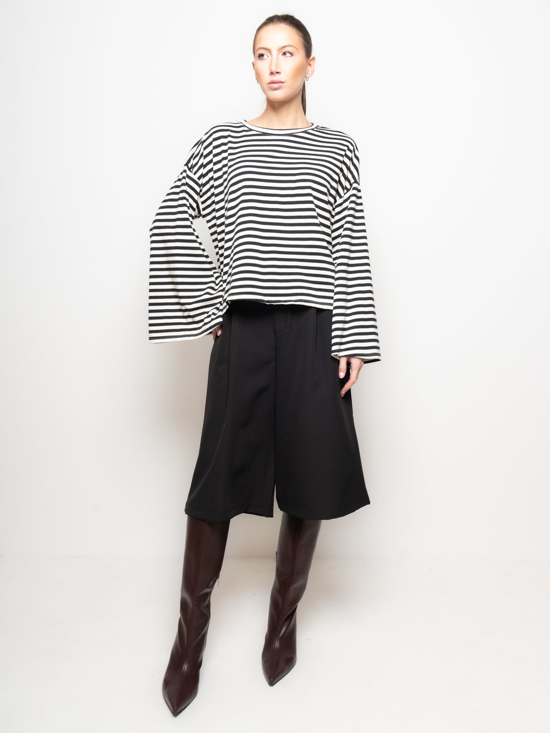 Maglia oversize righe