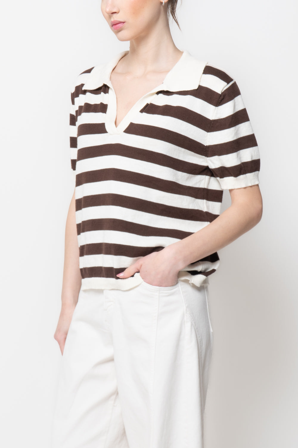 Polo in Maglia a Righe
