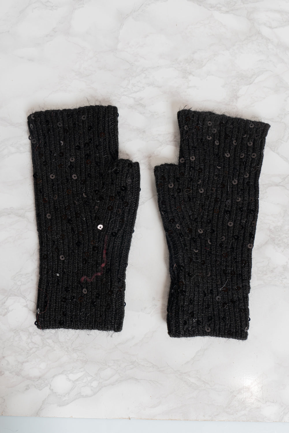 Cappello+guanti con paillettes