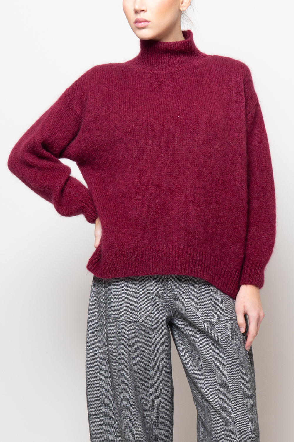 Maglia collo a cratere