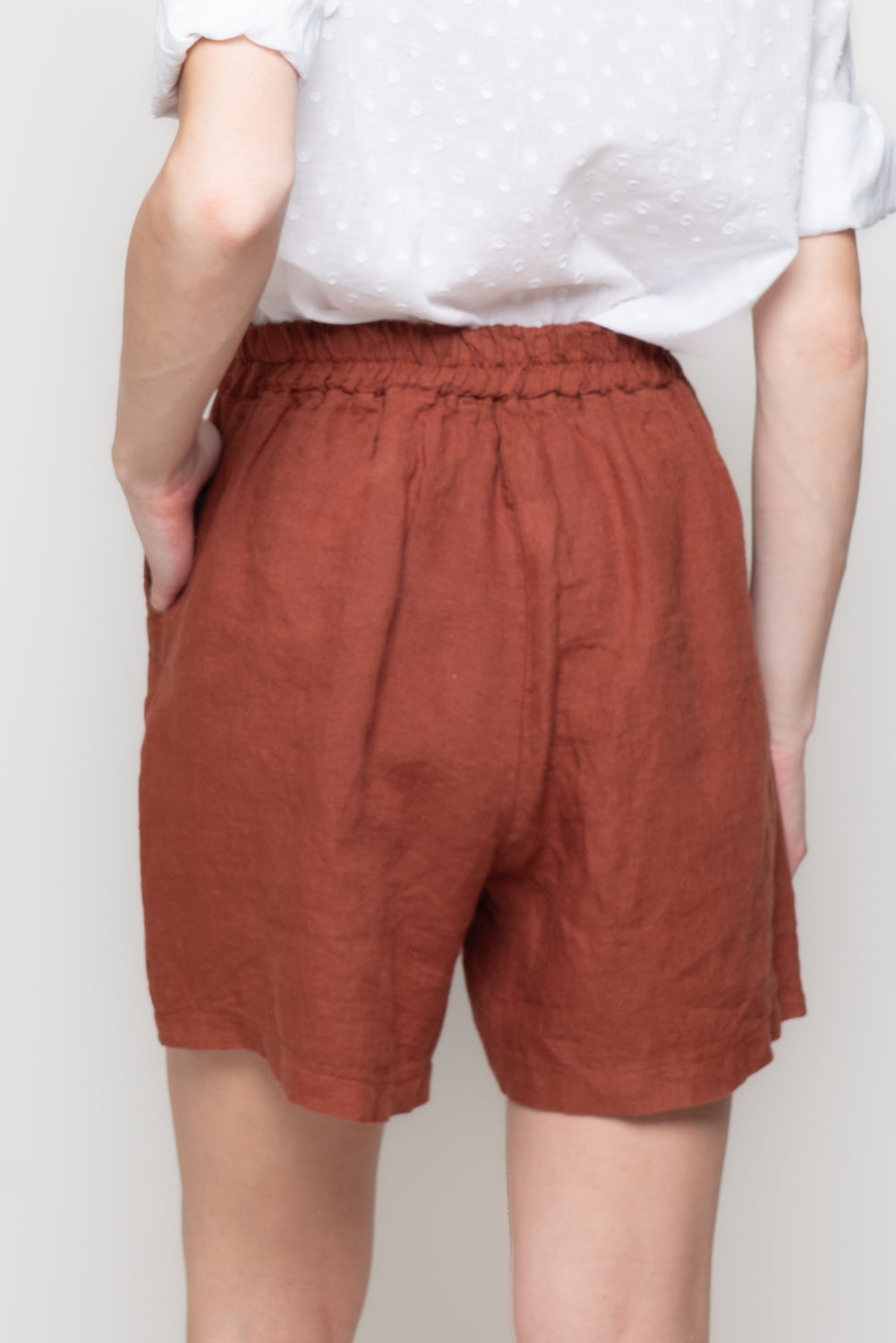 Shorts in 100% Lino