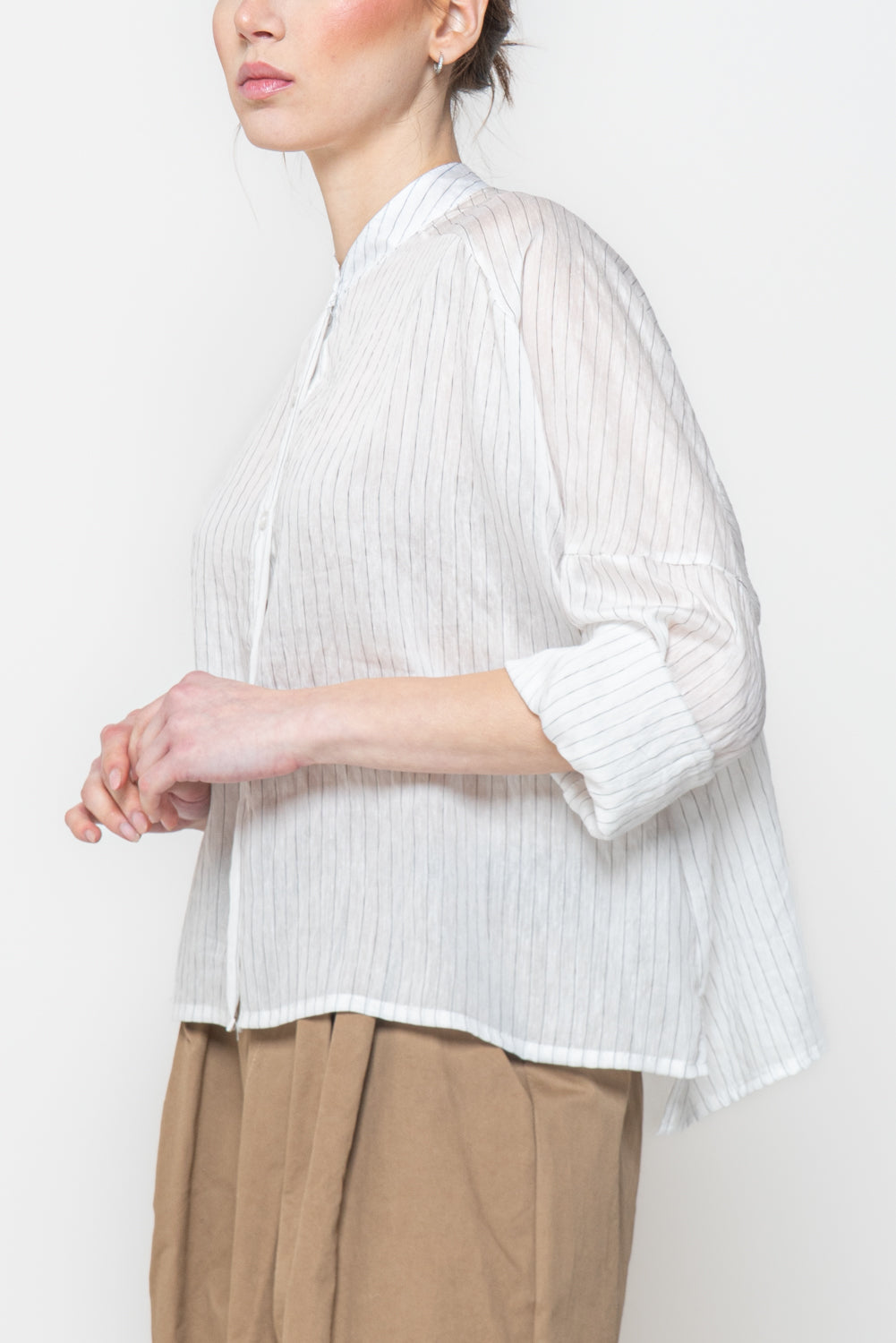 Camicia Gessata Oversize