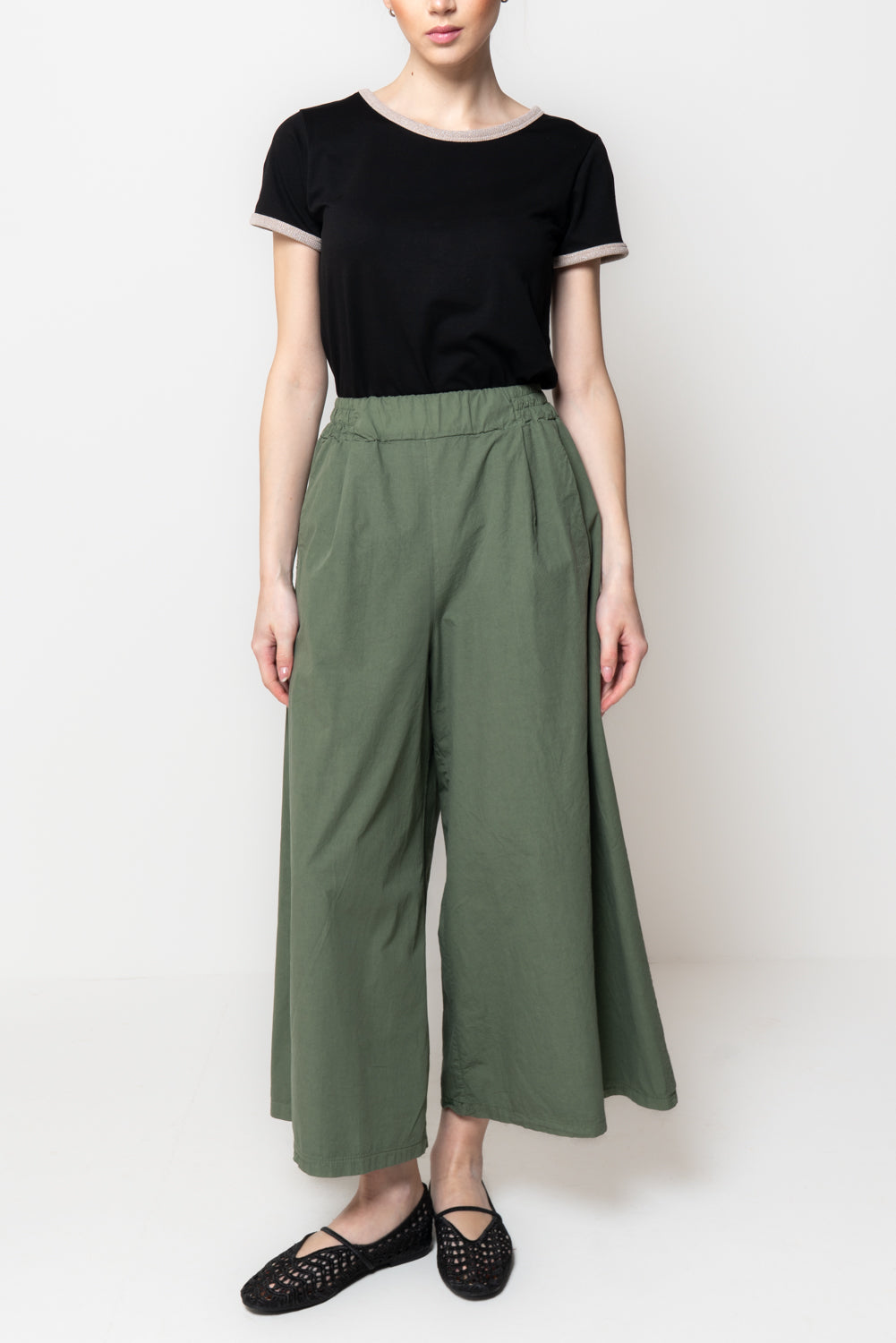 Pantalone Culotte in Tela Paracadute