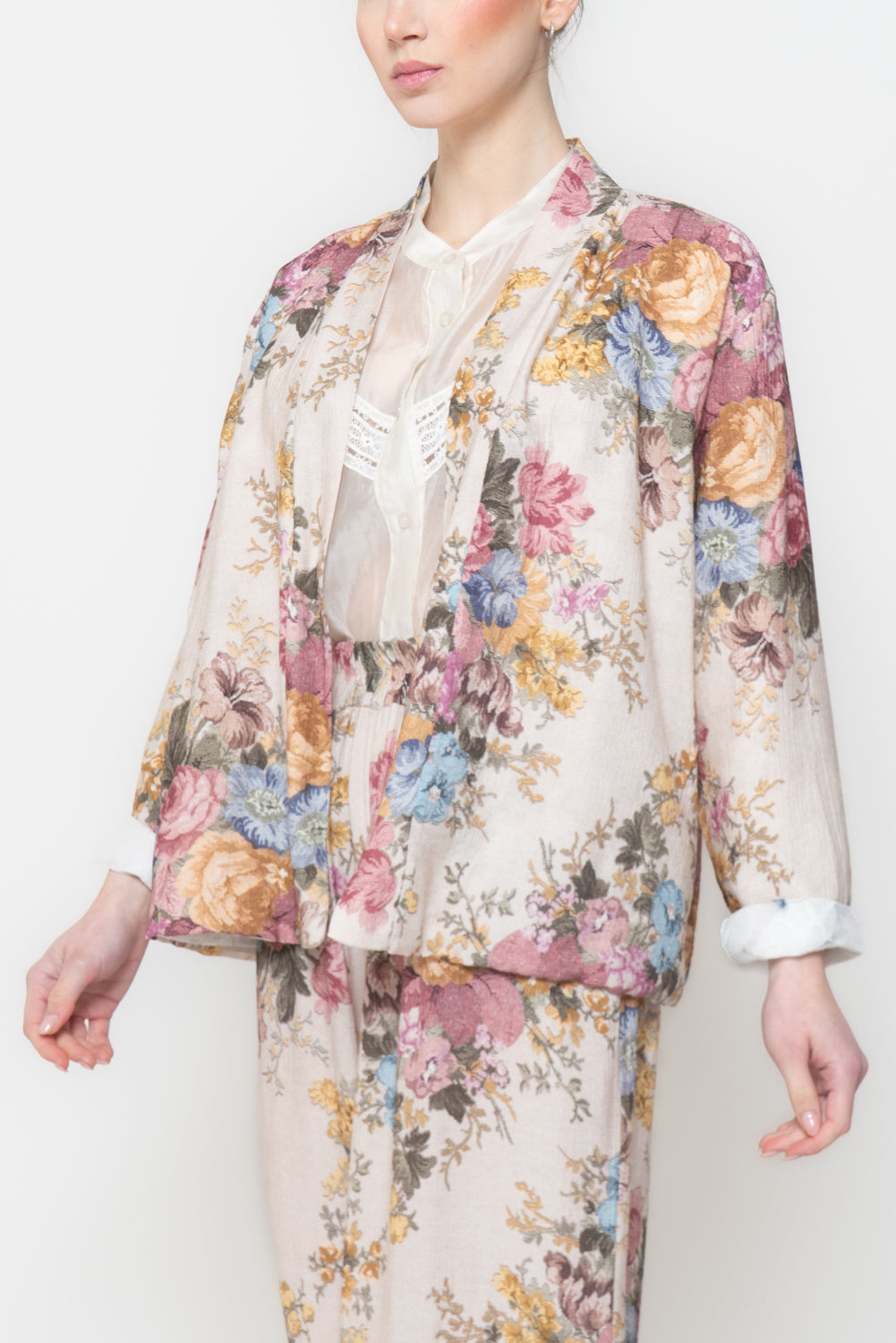 Kimono in fantasia rose