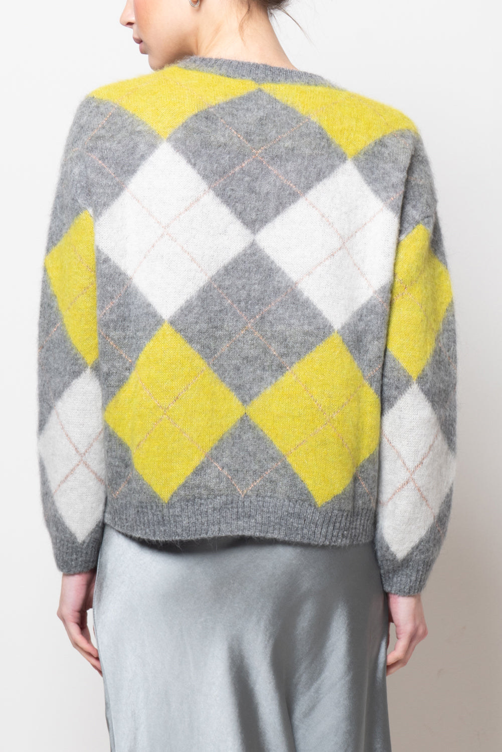 Maglia a rombi garzata