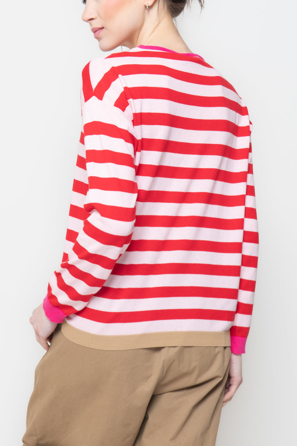 Maglia a Righe Bicolor