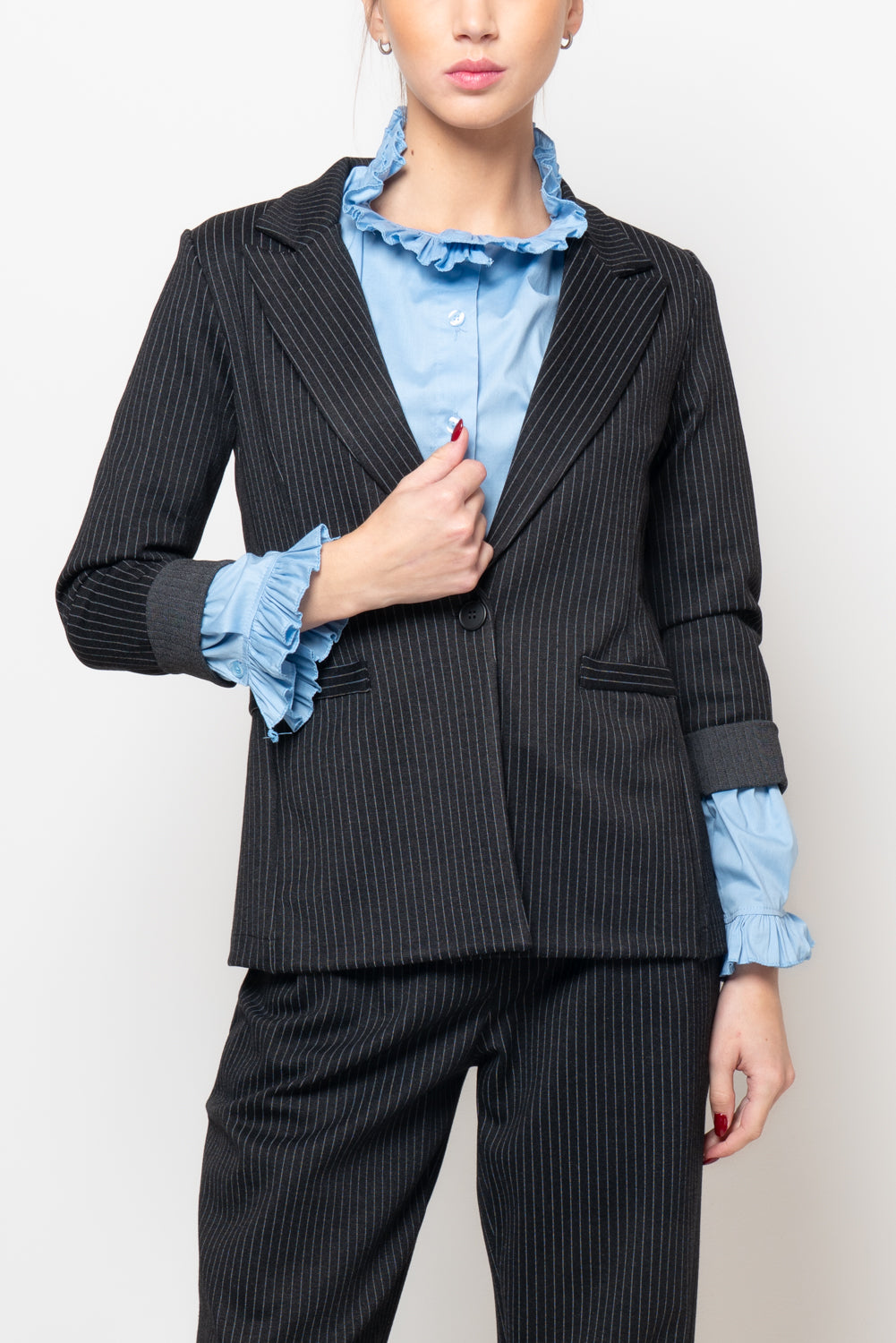 Giacca gessata in punto milano