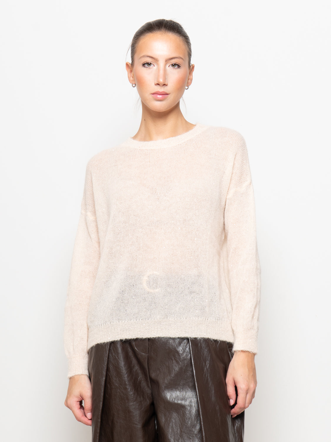 Maglia in alpaca con paillette
