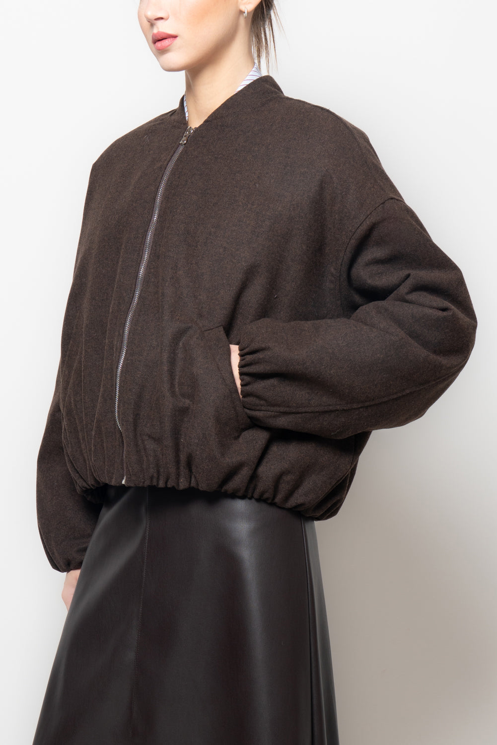 Bomber con manica volume