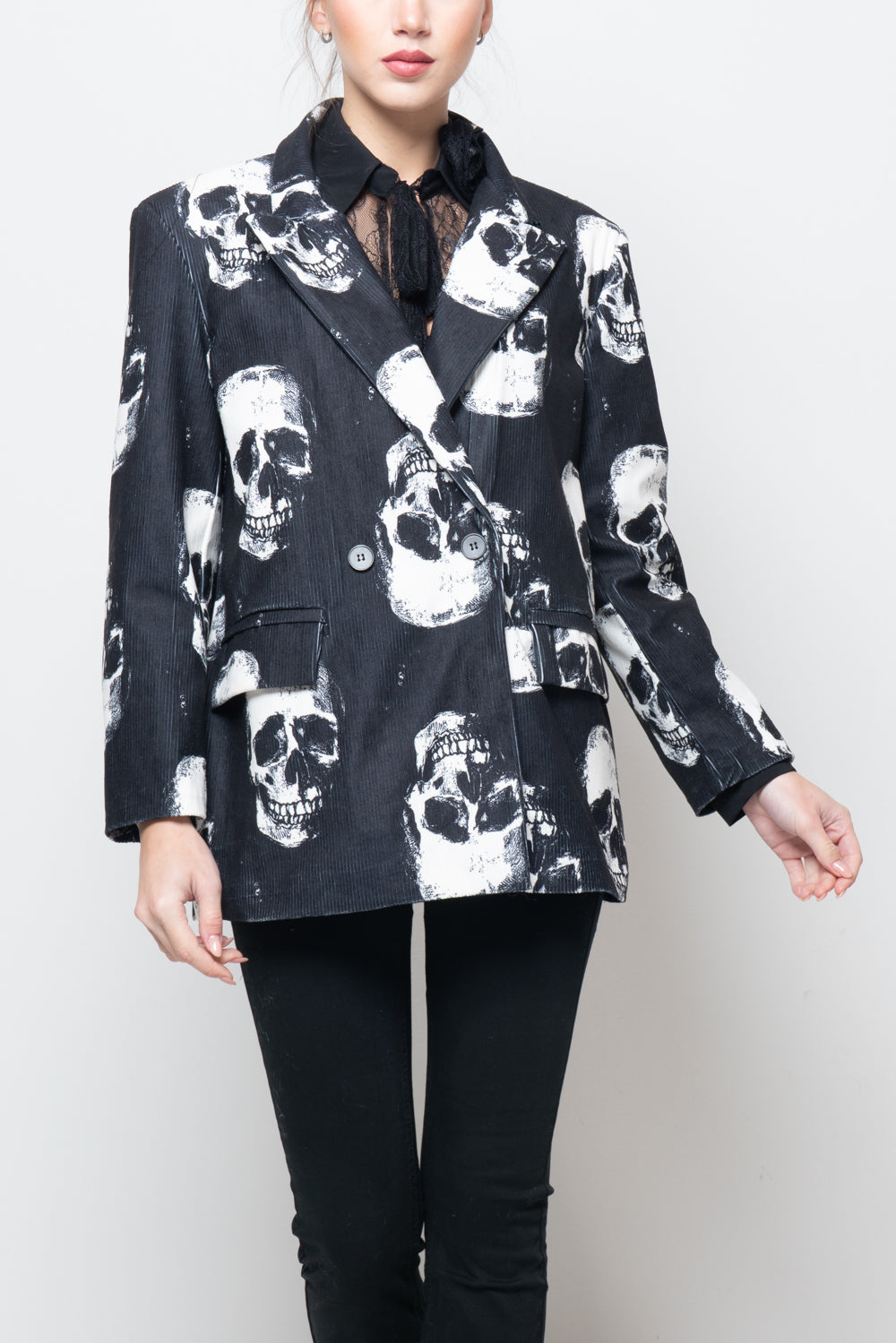 Giacca fantasia teschio