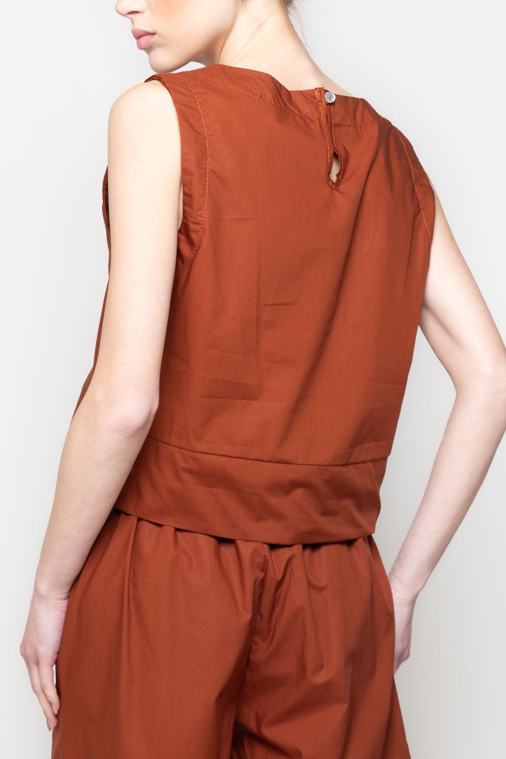 Top in cotone a scatola