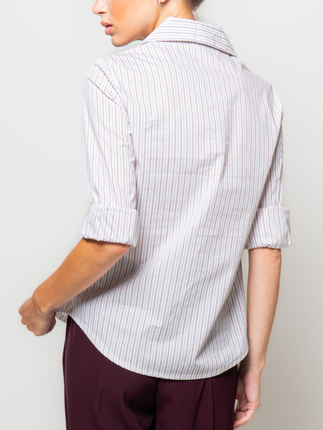 Camicia slim a righe