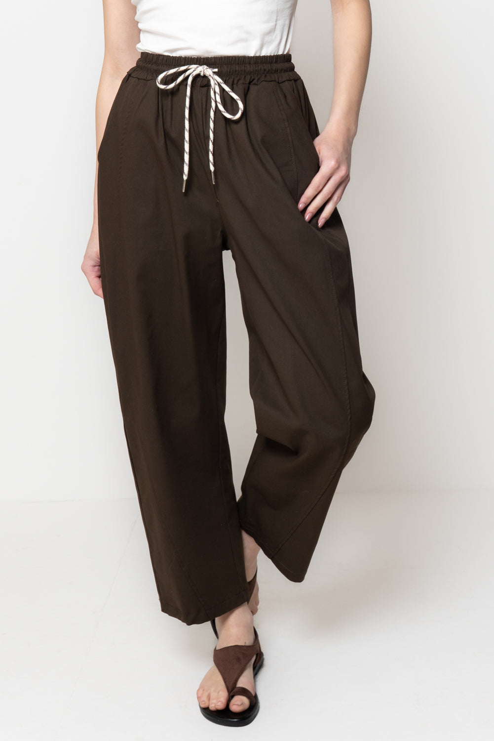 Pantalone in Cotone con Coulisse