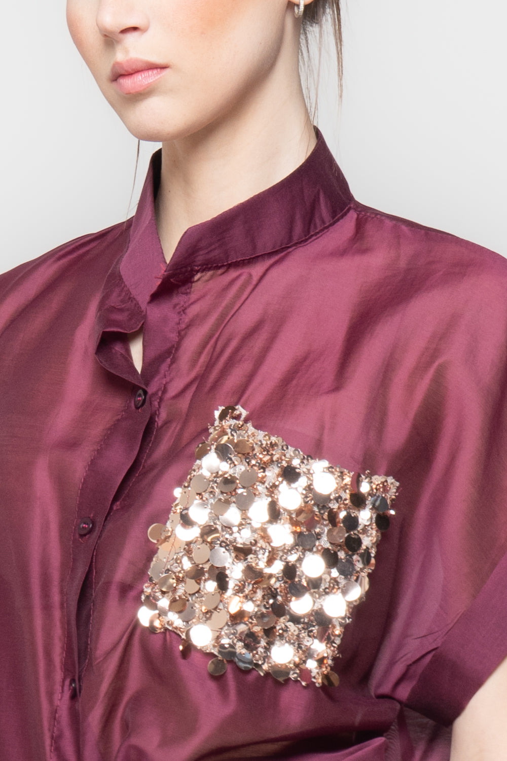 Camicia con Taschino di Paillettes