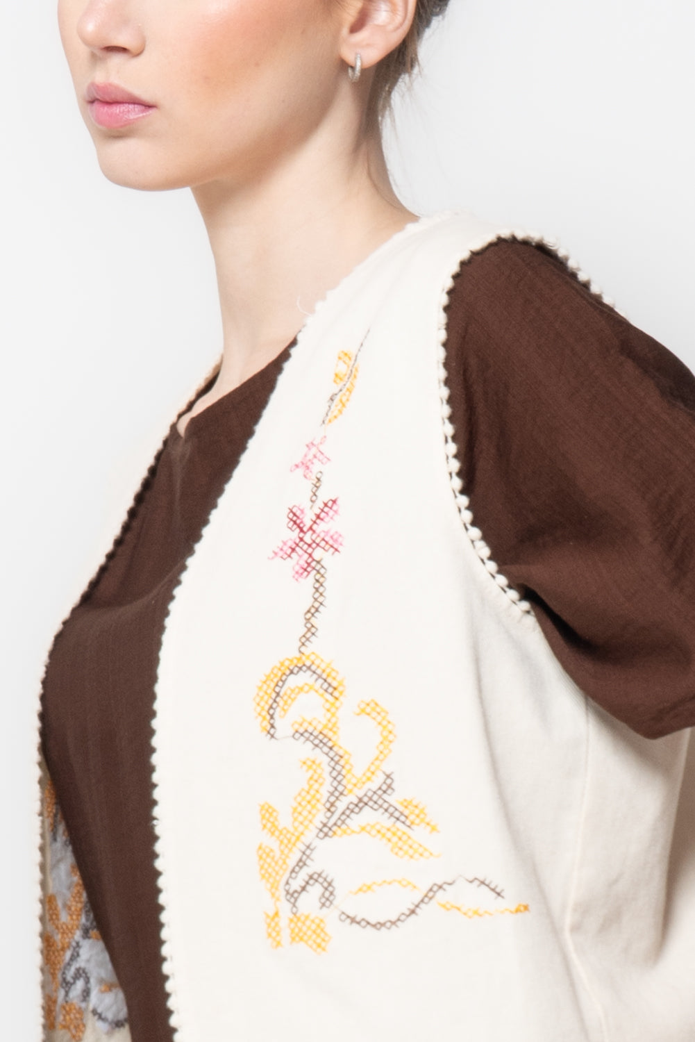 Gilet con ricami