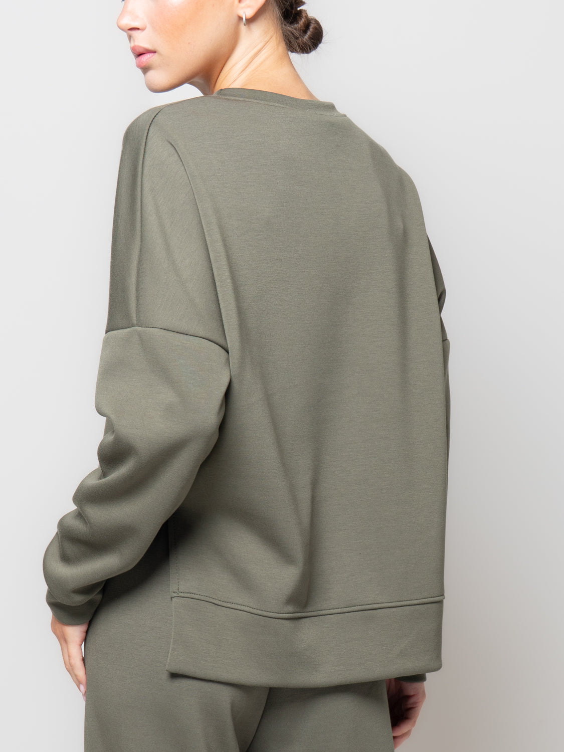 Felpa in neoprene con spacchi laterali