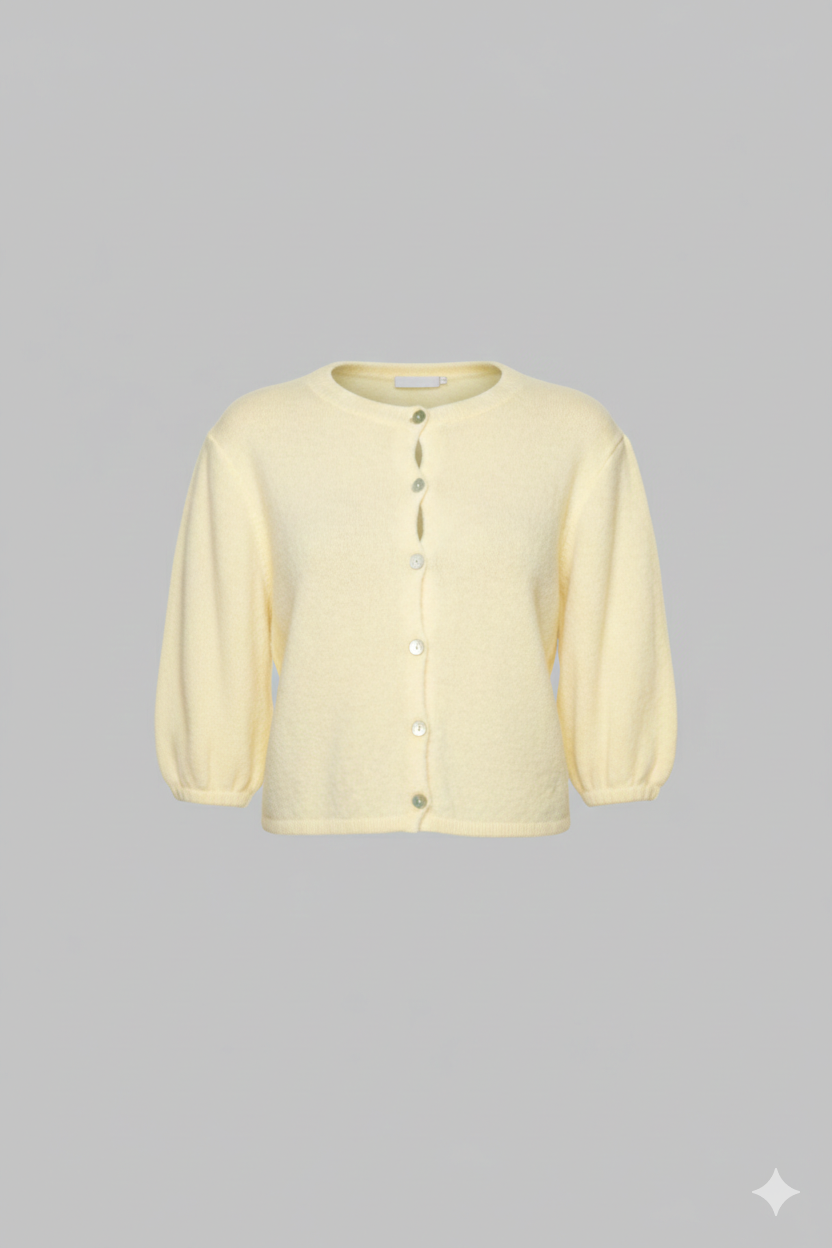 Cardigan con manica volume